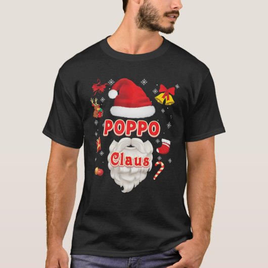 Poppo Claus Weihnachten Weihnachten Weihnachten We T-Shirt (Vorderseite)