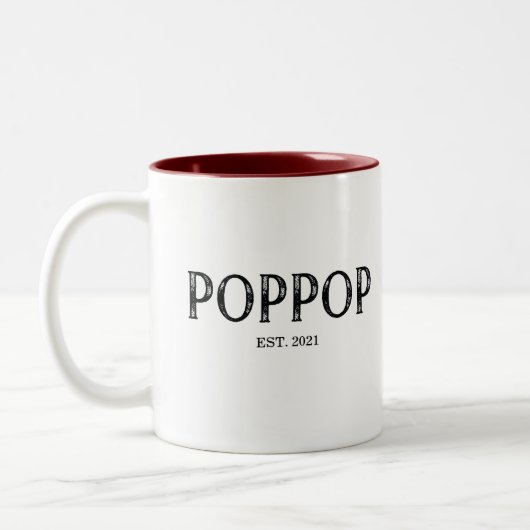 PopPop-Jahr Zweifarbige Tasse (Links)
