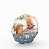 Poppop Opa Jahr etabliert Fotoblock (Links)