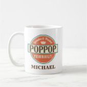 Poppop personalisiertes Tassen-Geschenk Kaffeetasse (Links)