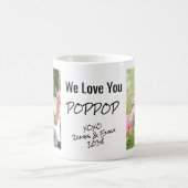 Poppop We Liebe Sie Personalisierte Foto-Namen Kaffeetasse (Mittel)