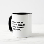 PopPops eingewickelt Tasse (Vorderseite Links)