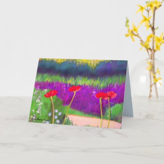 Popps im Millenium Park Chicago Karte (Gelbe Blume)