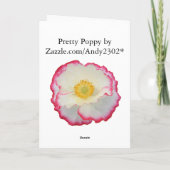 Poppy 105 ~ Karte (Rückseite)