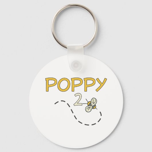 Poppy 2 Biene Schlüsselanhänger (Vorderseite)