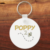Poppy 2 Biene Schlüsselanhänger (Vorderseite)