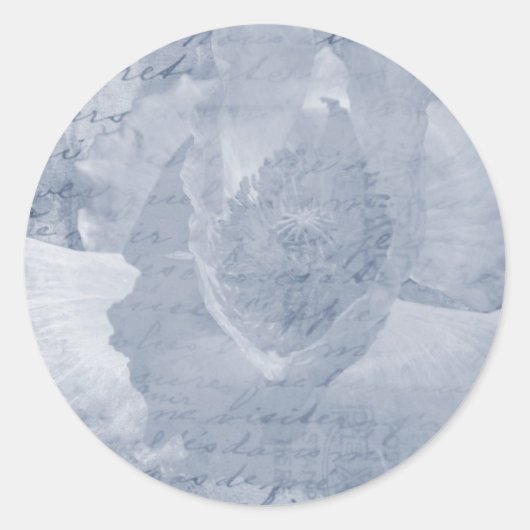 Poppy 2 runder aufkleber (Vorderseite)