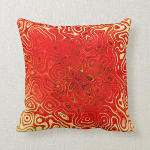 Poppy Abstrakt Throw Kissen