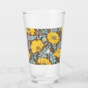 Poppy Art Illustration Blume Nouveau Glas