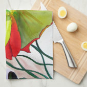 Poppy Art Makro-Mohn Küchentuch (Viertel Falte)