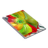 Poppy Art Makro-Mohn Notizblock (Rechte Seite)