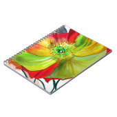 Poppy Art Makro-Mohn Notizblock (Linke Seite)