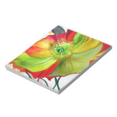Poppy Art Makro-Mohn Notizblock (Rotiert)