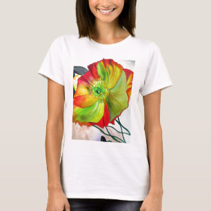 Poppy Art Makro-Mohn T-Shirt