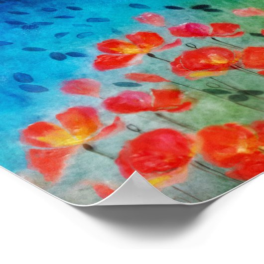 Poppy Art Poster (Ecke)