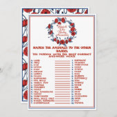 Poppy-Baby-Dusche für Babys Einladung (Vorne/Hinten)