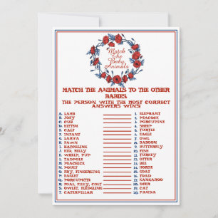 Poppy-Baby-Dusche für Babys  Einladung