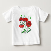 Poppy Baby T - Shirt Malerei (Vorderseite)
