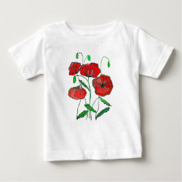 Poppy Baby T - Shirt Malerei
