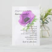 Poppy Bat Mitzvah Einladung (Stehend Vorderseite)