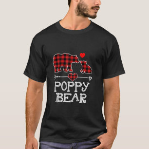 Poppy Bear Christmas Pajama Red Kariert Buffalo Fa T-Shirt