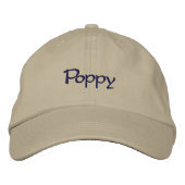 Poppy Bestickte Kappe (Vorderseite)