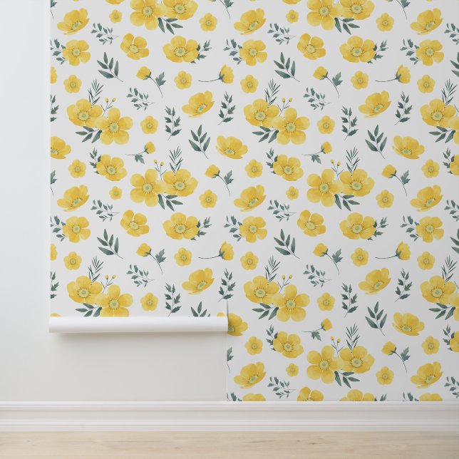 Poppy Blossom Tapete (Anwendung)