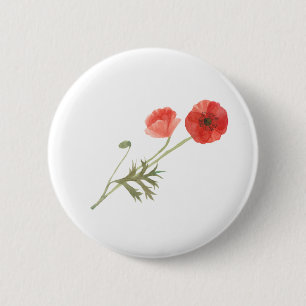 Poppy-Blume Button