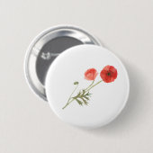 Poppy-Blume Button (Vorne & Hinten)