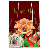 Poppy Blume Danke, Mittlere Geschenktasche Geschenktüte (Rückseite)