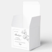 Poppy Blume elegante Hochzeitsgeschenk Tasche Geschenkschachtel (Geöffnet)