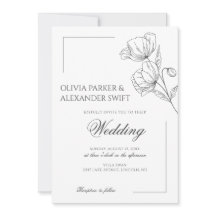 Poppy Blume Elegante, schlichte Hochzeit