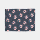 Poppy-Blume Fleecedecke (Vorderseite (Horizontal))