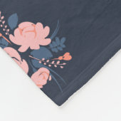 Poppy-Blume Fleecedecke (Ecke)