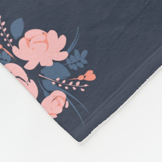 Poppy-Blume Fleecedecke (Ecke)