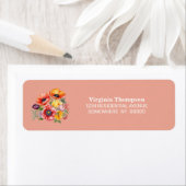 Poppy-Blume geben Adressenaufkleber zurück (Insitu)