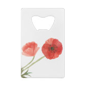 Poppy-Blume Geldbeutel Flaschenöffner (Rückseite)