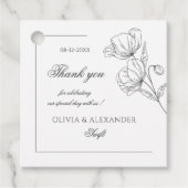 Poppy Blume Geschenkanhänger (Vorderseite)