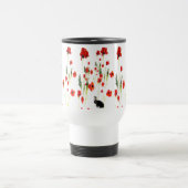 Poppy-Blume Kaninchen Reisebecher (Mittel)