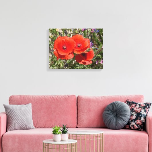 POPPY-BLUME LEINWANDDRUCK (Insitu (Wohnzimmer))