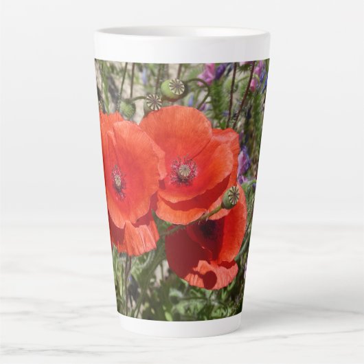 POPPY-BLUME MILCHTASSE (Vorderseite)