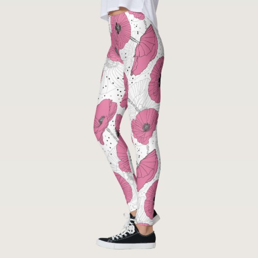 Poppy Blume Muster Leggings (Links)