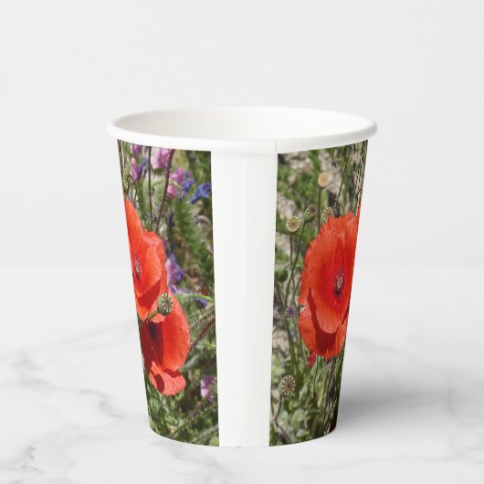 POPPY-BLUME PAPPBECHER (Rechts)