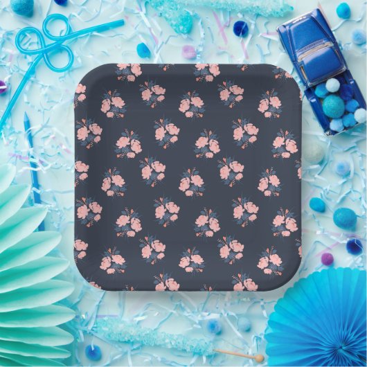 Poppy-Blume Pappteller (Party)