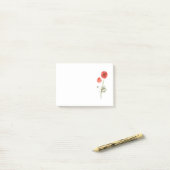 Poppy-Blume Postit-Notizen Post-it Klebezettel (Auf Schreibtisch)