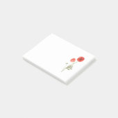 Poppy-Blume Postit-Notizen Post-it Klebezettel (angewinkelt)