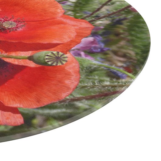 POPPY-BLUME SCHNEIDEBRETT (Ecke)