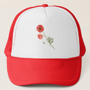 Poppy-Blume Truckerkappe