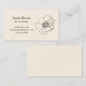 Poppy-Blume | Visitenkarte (Vorne/Hinten)