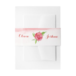 Poppy Blume Wedding Belly Bands Einladungsbanderole